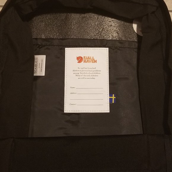 FJALLRAVEN BLACK KANKEN BACKPACK 16L CLASSIC - Picture 4 of 5